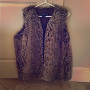 Faux fur vest by French connection